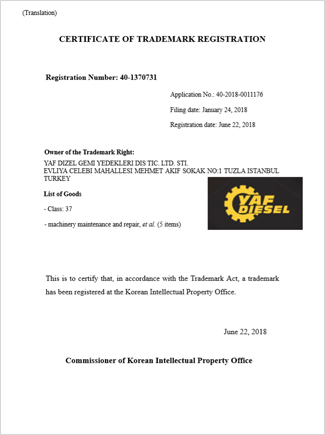 TRADEMARK REGISTRATION (ENG)